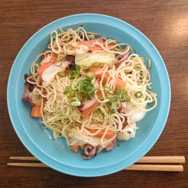 がんばって作った塩焼きそば