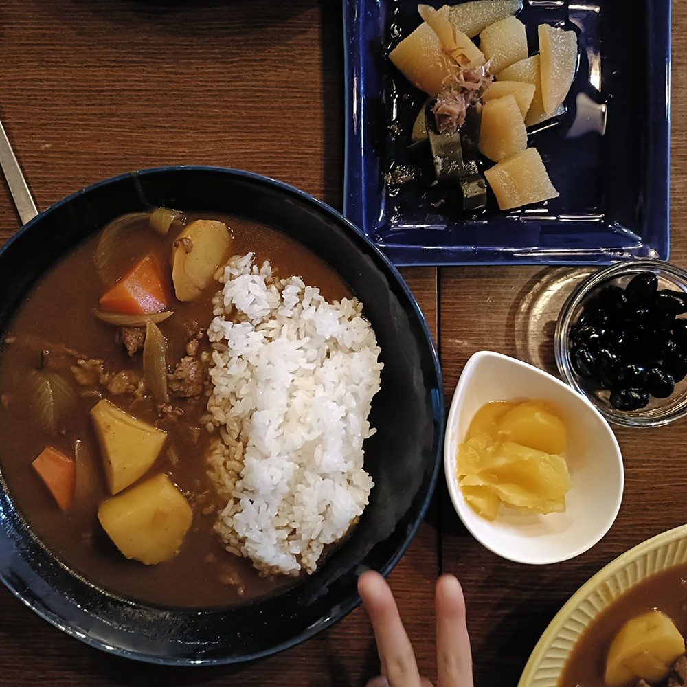 今日の夕食1/2