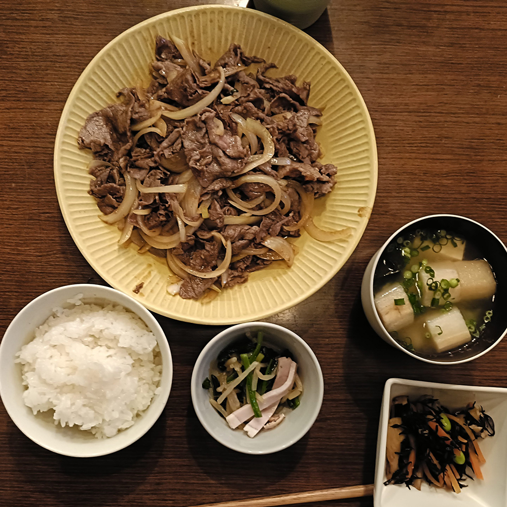 今日の夕食1/4